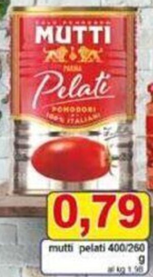 mutti pelati 400/260 g