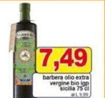 Pewex barbera olio extra vergine bio igp sicilia 75 cl offerta