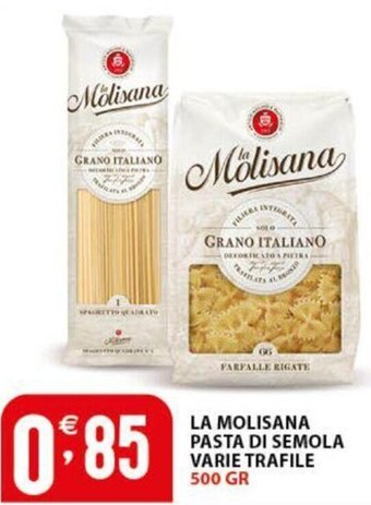 Sisa LA MOLISANA PASTA DI SEMOLA VARIE TRAFILE 500 GR offerta