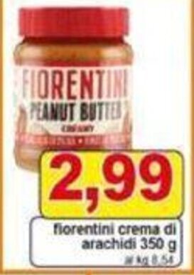 Pewex fiorentini crema di arachidi 350 g offerta
