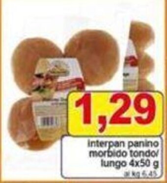 Pewex Interpan panino morbido tondo/ lungo 4x50 g offerta