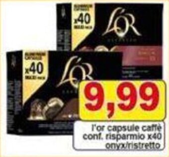 l'or capsule caffee conf. risparmio x 40