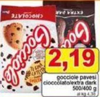 gocciole pavesi cioccolatolextra dark 500/400 g