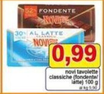Pewex novi tavolette classiche fondente latte 100 g offerta