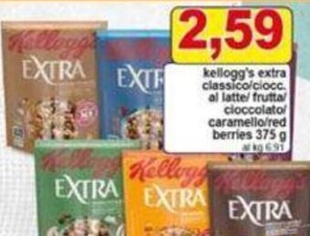 Pewex kellogg's extra classico/ciocc. 375 g offerta