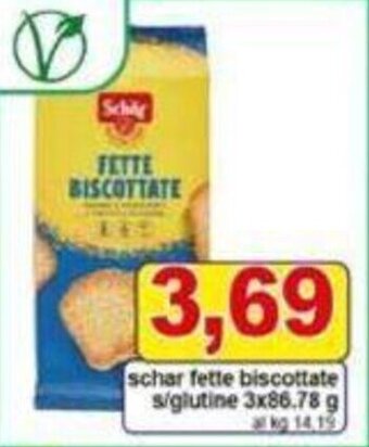 schar fette biscottate s/glutine 3x86.78 g