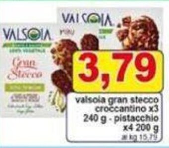 Pewex valsoia gran stecco croccantino x3 240 g-pistacchio x4 200 g offerta
