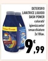 Conad Margherita Dash detersivo lavatrice liquido power offerta