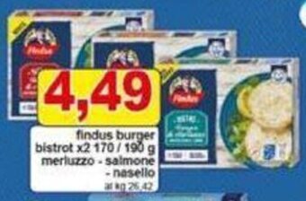 findus burger bistrot x2 170/190 g