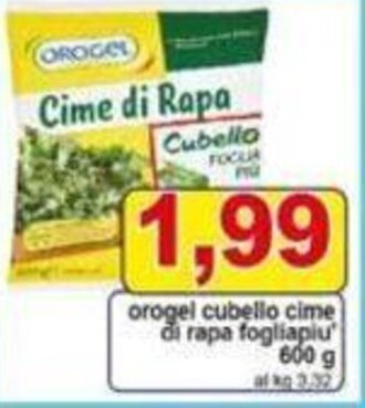 orogel cubello cime di rapa fogliapiu 600 g