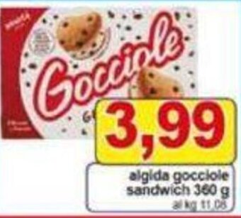 Pewex algida gocciole sandwich 360 g offerta