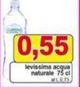 levissima acqua naturale 75 cl