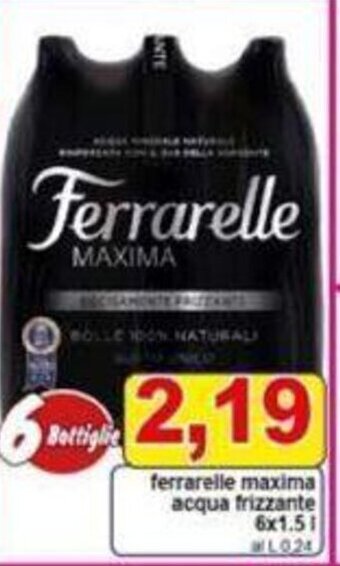 Pewex ferrarelle maxima acqua frizzante 6x1.5 l offerta