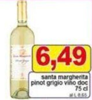 Pewex santa margherita. pinot grigio viño doc 75 cl offerta