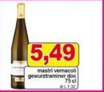 Pewex mastri vernacoli gewurztraminer doc 75 cl offerta