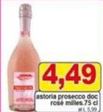 astoria prosecco doc rose milles.75 cl
