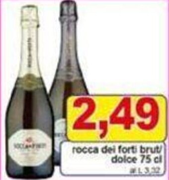 rocca dei forti brut dolce 75 cl