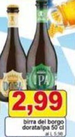 Pewex birra del borgo doratalpa 50 cl offerta