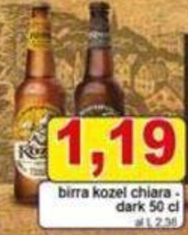 Pewex birra kozel chiara dark 50 cl offerta