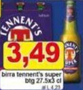 birra tennent's super btg 27.5x3 cl