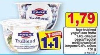 fage trublend yogurt con frutta