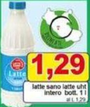 Pewex latte sano latte uht intero bott. 1l offerta
