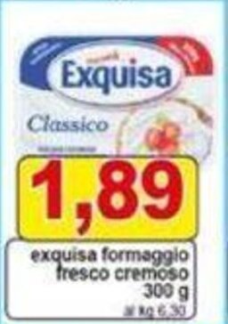 Pewex exquisa formaggio fresco cremoso 300 g offerta