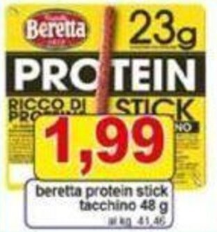 Pewex beretta protein stick tacchino 48 g offerta