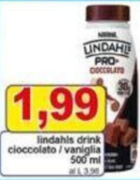 Pewex lindahls drink cioccolato / vaniglia 500 ml offerta