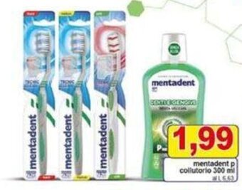 Pewex mentadent p collutorio 300 ml offerta