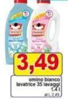 Pewex omino bianco lavatrice 35 lavaggi 1.4 l offerta