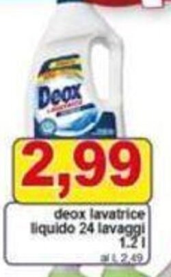 Pewex deox lavatrice liquido 24 lavaggi 1,2 l offerta