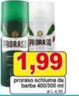 Pewex proraso schiuma da barba 400/300 ml offerta