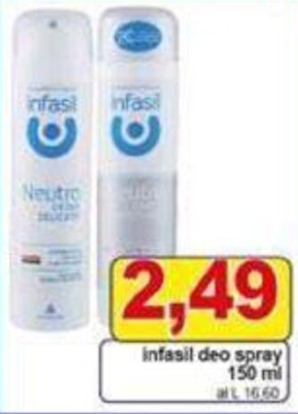 Pewex infasil deo spray 150 ml offerta