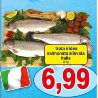 trota iridea salmonata allevata italia
