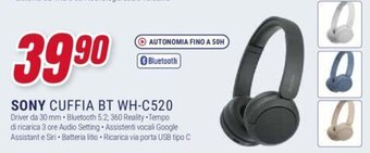 Trony SONY CUFFIA BT WH-C520 offerta