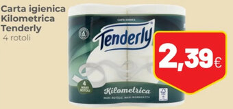 Coop Carta igienica Kilometrica Tenderly 4 rotoli offerta