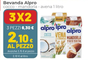Coop Bevanda Alpro cocco - mandorla - avena 1 litro offerta