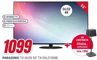 Trony PANASONIC TV OLED 55″ TX-55LZ1000E offerta