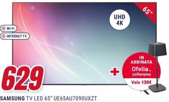Trony SAMSUNG TV LED 65" UE65AU7090UXZT offerta