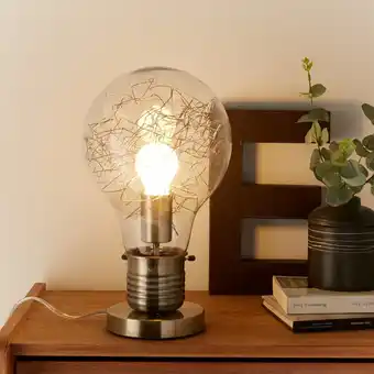 Bricocenter Lampada tavolo bombilla 60w e27 metallovetro ottone offerta