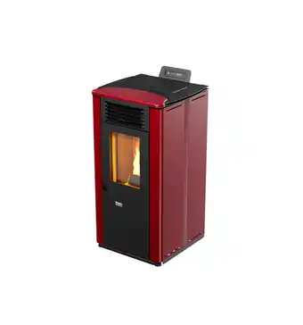 Eurobrico Stufa a pellet design 10 bordeaux 8,7 kw - canadian stove offerta
