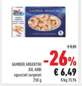 Conad Superstore GAMBERI ARGENTINI XXL ARBI 250 g offerta