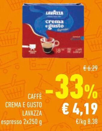 Caffe CREMA E GUSTO LAVAZZA espresso 2x250 g