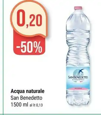 Supermercati Gulliver San Benedetto Acqua Naturale 1500 G(ml) offerta