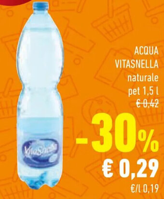 Conad Superstore ACQUA VITASNELLA naturale pet 1,5 L offerta