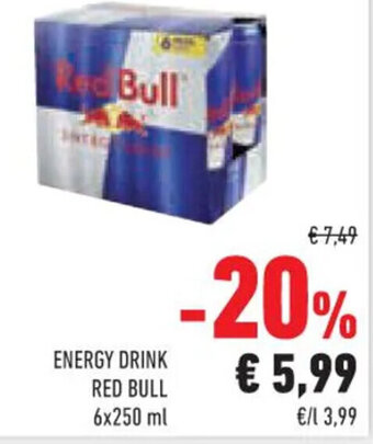 Conad Superstore ENERGY DRINK RED BULL 6x250 ml offerta