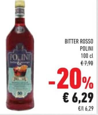 Conad Superstore BITTER ROSSO POLINI 100 cl offerta