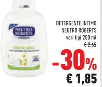 Conad Superstore DETERGENTE INTIMO NEUTRO ROBERTS vari tipi 200 ml offerta