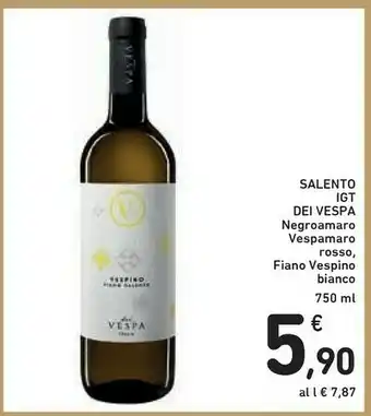 Conad Vespa Salento IGT/Negroamaro Marorosso/Fiano Vespino Bianco offerta